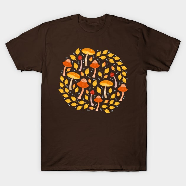 Mushrooms T-Shirt by Valeria Frustaci 